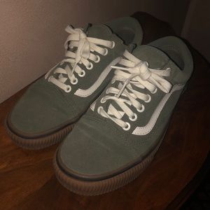 Womens old school green vans